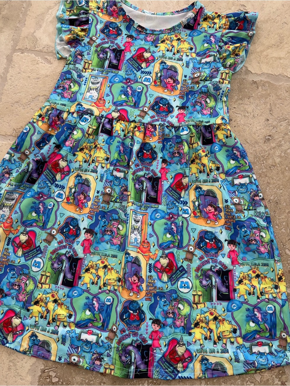 Monsters Inc Disney themed dress